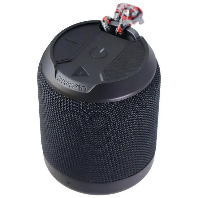Alt view image 7 of 11 - braven brvmini waterproof pairing speaker rugged portable wireless speaker 12 hours of playtime black