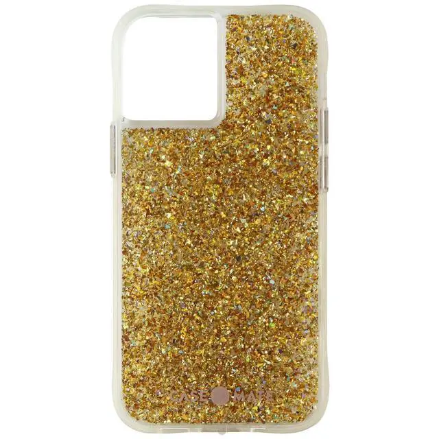 Alt view image 2 of 4 - Case-Mate Twinkle Series Hard Case for Apple iPhone 12 Mini (5G) - Gold