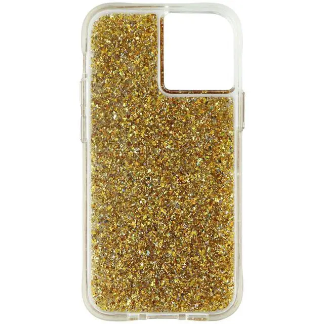 Alt view image 3 of 4 - Case-Mate Twinkle Series Hard Case for Apple iPhone 12 Mini (5G) - Gold