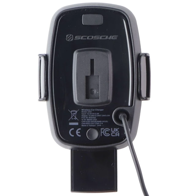 Alt view image 3 of 7 - Scosche StuckUp Qi Wireless Charging Phone Mount for Window/Dash/Vent (UQ3WDV)