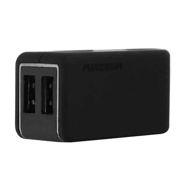 Alt view image 7 of 9 - PureGear Universal 2.4A Dual USB Car Charger (Black)