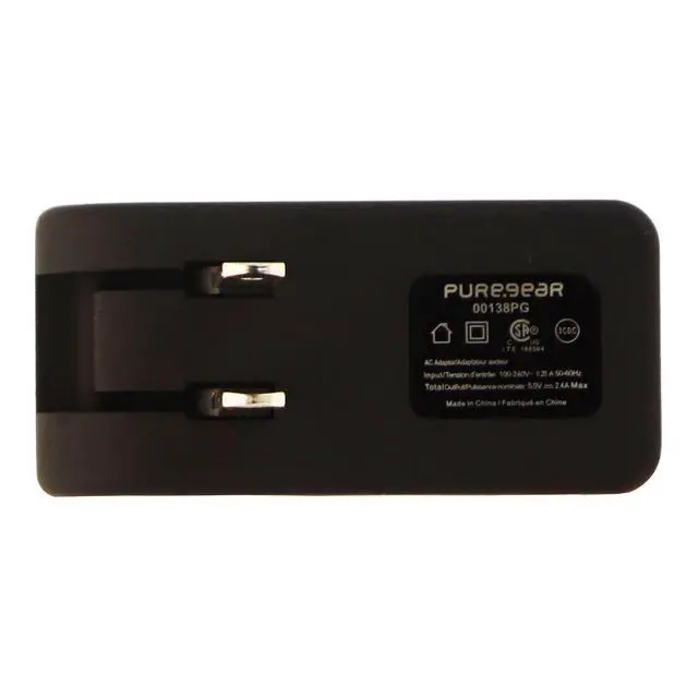 Alt view image 8 of 9 - PureGear Universal 2.4A Dual USB Car Charger (Black)