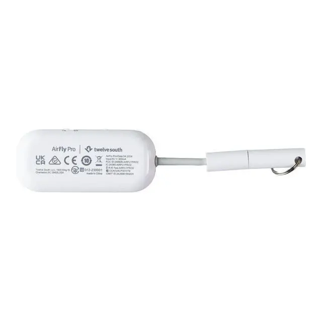 Alt view image 5 of 5 - Twelve South AirFly Pro Portable Bluetooth Audio Receiver - White