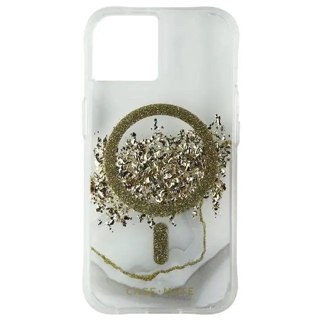 Alt view image 3 of 3 - Case-Mate Series Case for MagSafe for Apple iPhone 14 - Karat Marble