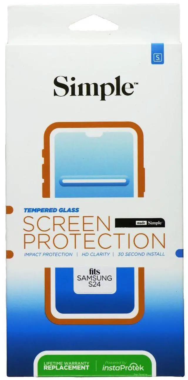 Main image of Simple Tempered Glass Screen Protector for Samsung Galaxy S24