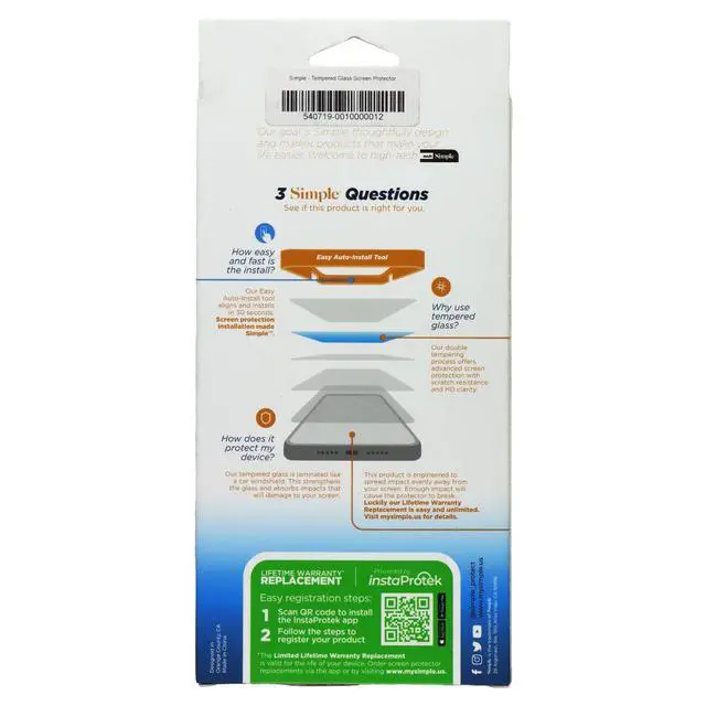 Alt view image 2 of 2 - Simple Tempered Glass Screen Protector for Samsung Galaxy S24