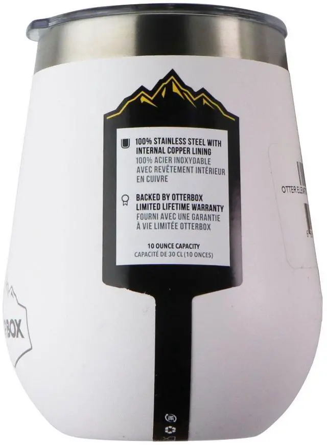 Alt view image 6 of 8 - OtterBox ELEVATION SERIES Wine Tumbler without Lid - Ice Cap White