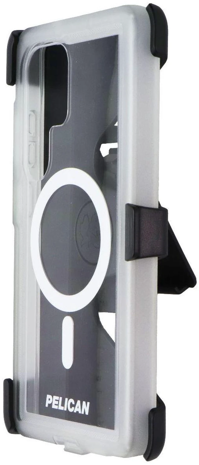 Alt view image 2 of 4 - Pelican Voyager Magnetic Case with Holster for Samsung Galaxy S25 Ultra - Clear