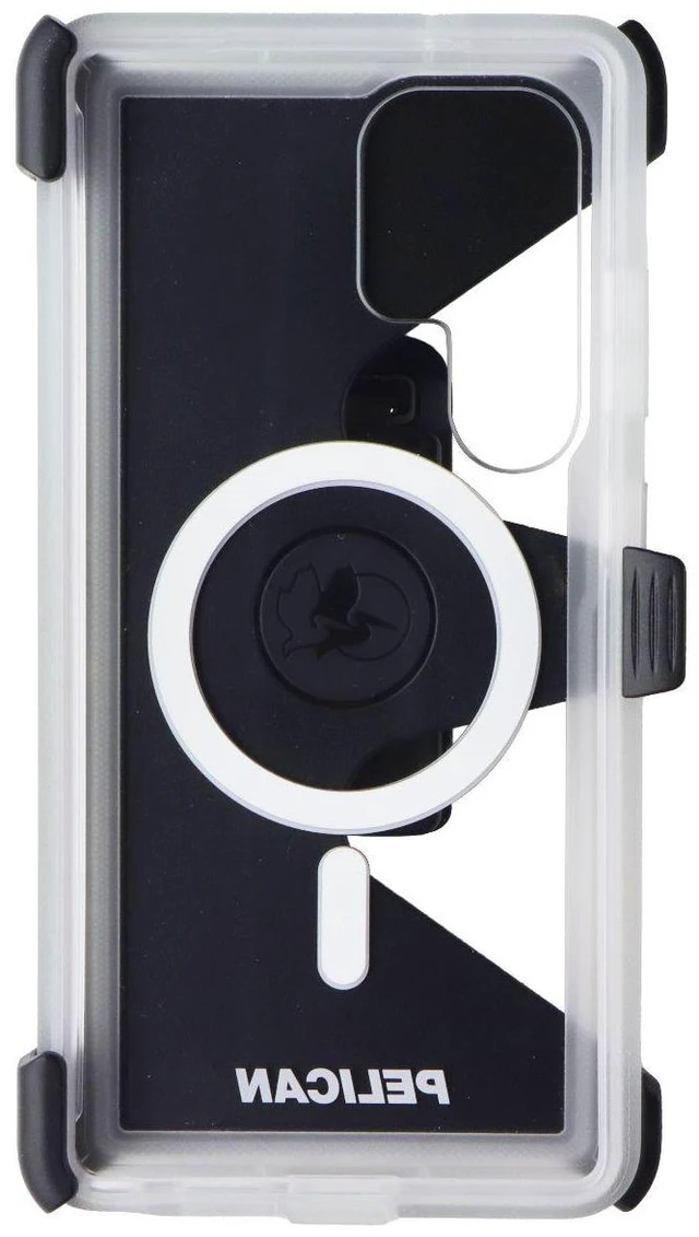 Alt view image 4 of 4 - Pelican Voyager Magnetic Case with Holster for Samsung Galaxy S25 Ultra - Clear