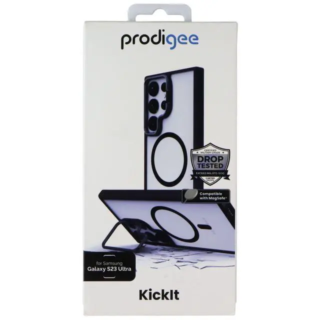 Alt view image 2 of 2 - Prodigee KickIt Series Case for MagSafe for Samsung Galaxy S23 Ultra - Black