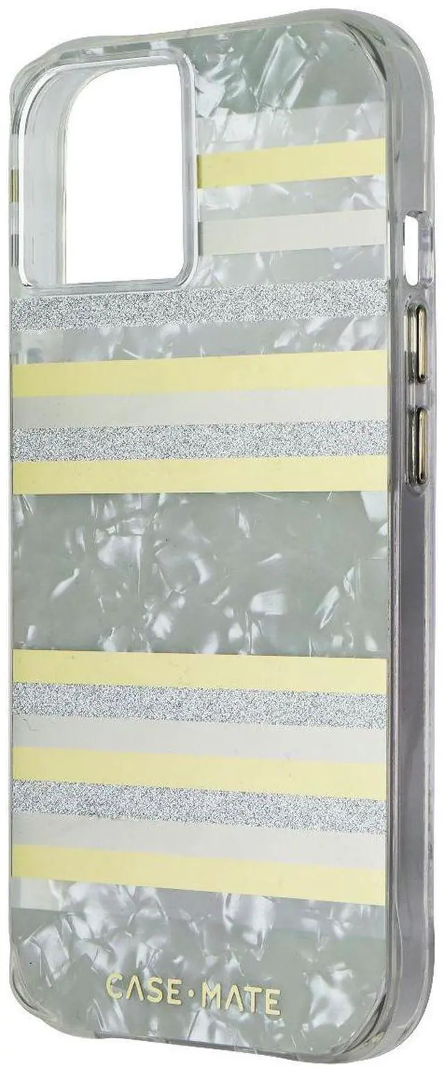 Main image of Case-Mate Hard Case for Apple iPhone 14 and iPhone 13 - Pearl Stripes