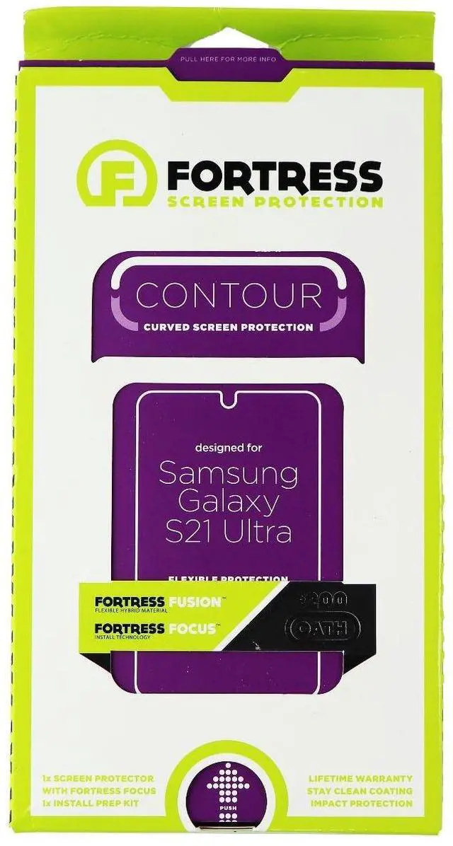 Main image of Fortress CONTOUR Curved Screen Protector for Samsung Galaxy S21 Ultra