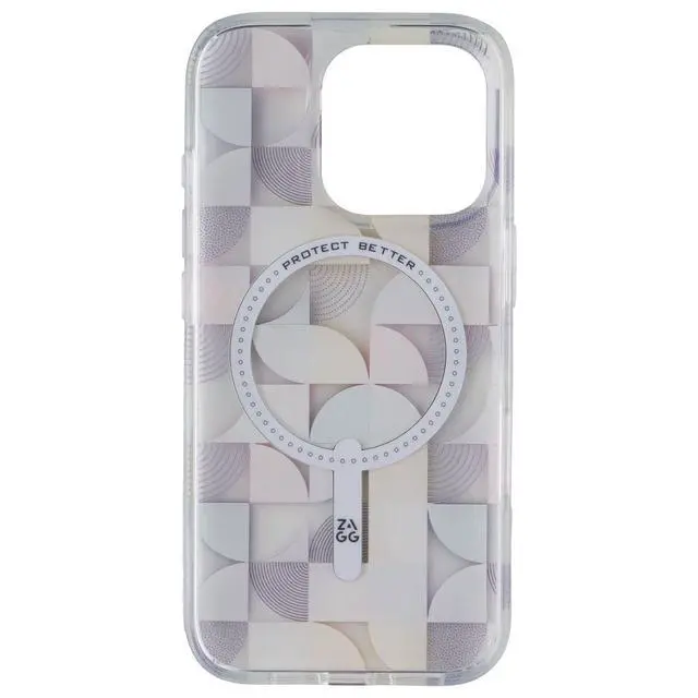 Alt view image 3 of 3 - ZAGG Milan Snap Series Case for MagSafe for iPhone 16 Pro - Geometric