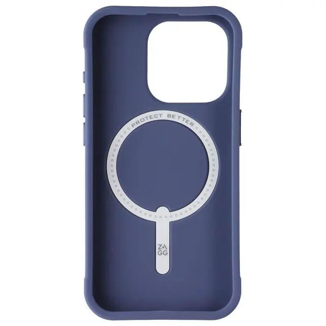 Alt view image 3 of 3 - ZAGG Luxe Series Snap Case for Apple iPhone 15 Pro - Blue