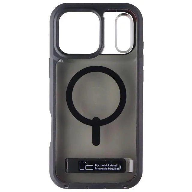 Alt view image 3 of 3 - ZAGG Rainier Case with Kickstand for MagSafe for Apple iPhone 17 Pro Max - Smoke