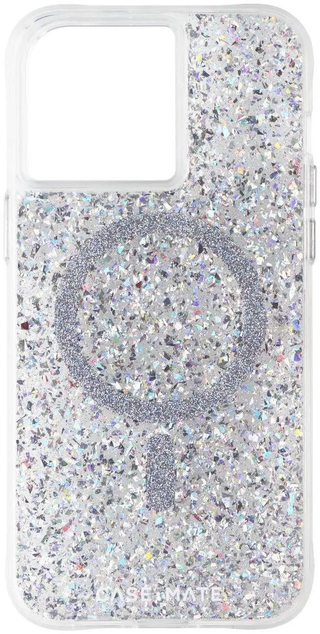 Alt view image 3 of 3 - Case-Mate Sheer Crystal Series Case for Apple iPhone 15 Pro Max - Twinkle Disco