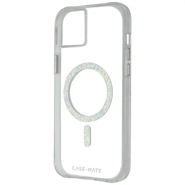 Alt view image 2 of 3 - Case-Mate Case for MagSafe for Apple iPhone 14 Plus - Clear Twinkle Diamond