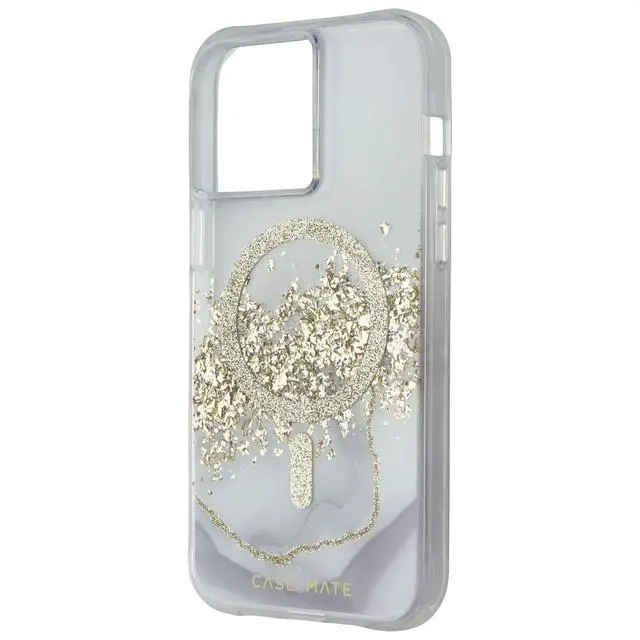Alt view image 2 of 3 - Case-Mate Case for MagSafe for Apple iPhone 15 Pro Max - Karat Marble