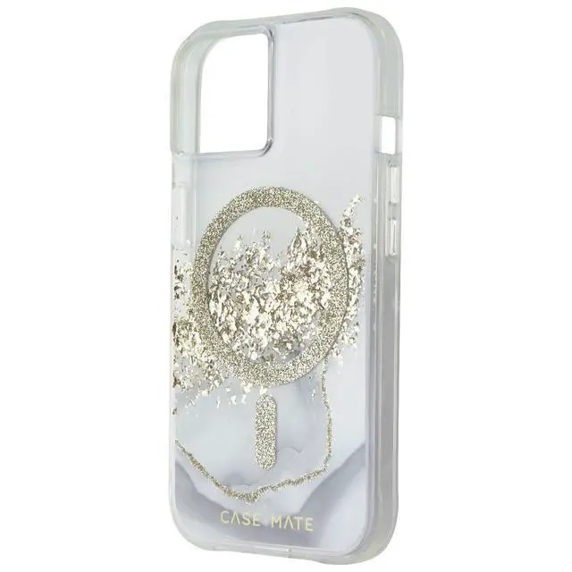 Alt view image 2 of 3 - Case-Mate Hard Case for MagSafe for Apple iPhone 15 / 14 / 13 - Karat Marble