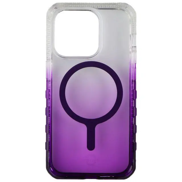 Alt view image 2 of 3 - ITSKINS Supreme_R Ombre Case for MagSafe for iPhone 14 Pro - Ombre Light Purple