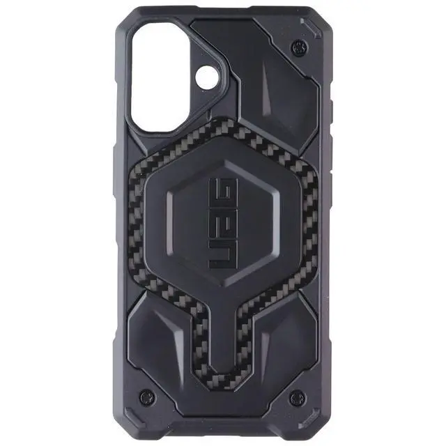 Alt view image 3 of 3 - UAG Monarch Pro Series Case for MagSafe Apple iPhone 16 - Carbon Fiber Black