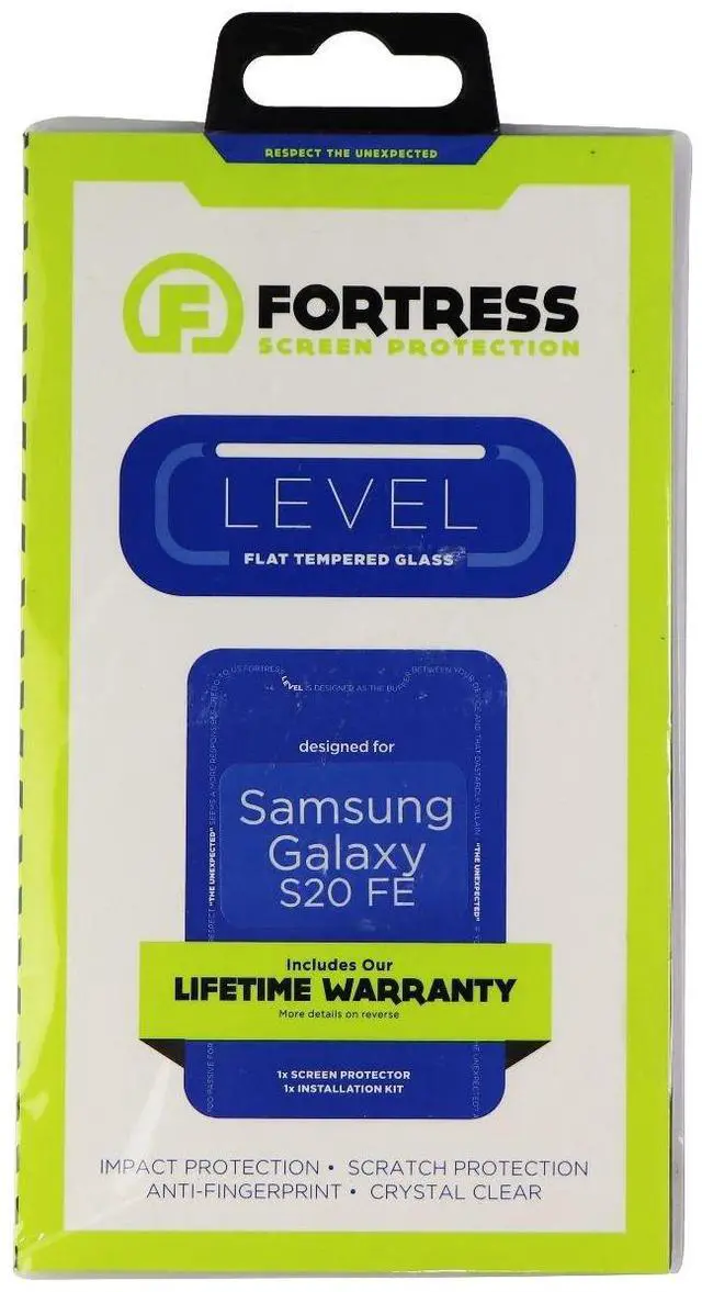 Main image of Fortress Focus Series Flat Tempered Glass for Samsung Galaxy S20 FE - Clear