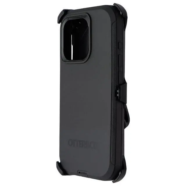 Alt view image 2 of 3 - OtterBox Defender Series Case with Holster Clip for Apple iPhone 15 Pro - Black
