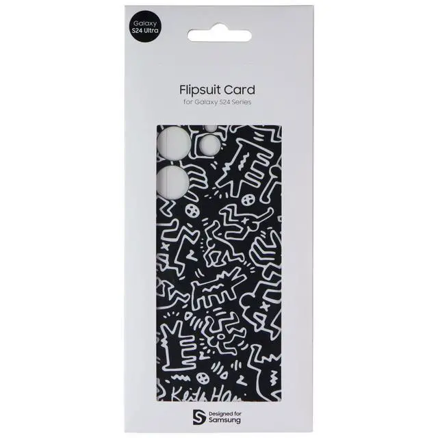 Alt view image 4 of 5 - Samsung Interactive NFC Flipsuit Card for Galaxy S24 Ultra - Keith Haring Black