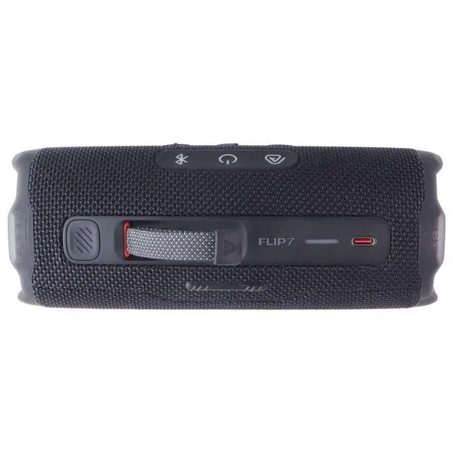 Alt view image 6 of 6 - JBL JBLFLIP7BLKAM Flip 7 IP68 Water-Resistant Portable Speaker - Black - AI Boost - Carabineer Included