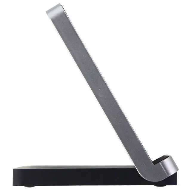 Alt view image 3 of 3 - PureGear 7.5/10W 2-Coil Fast Wireless Charging Stand for Qi Devices - Black