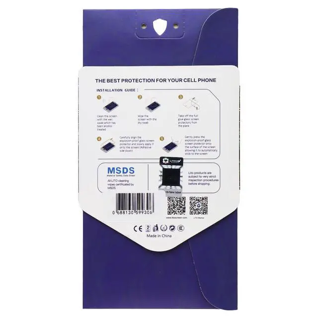 Alt view image 2 of 2 - LITO 2.5D Full Glue Tempered Glass Screen Protector for OPPO X3 Find Lite