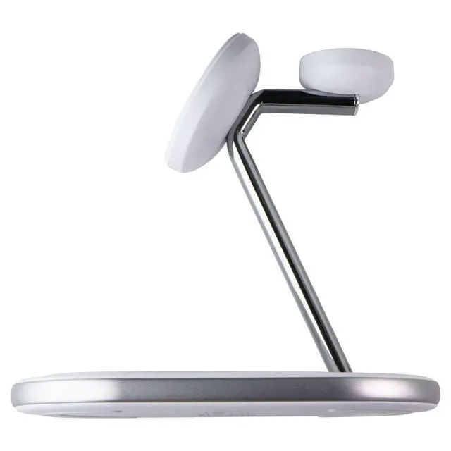 Alt view image 4 of 7 - Ventev 15W Mfi Certified 3-in-1 MagSafe Wireless Stand - White (MSSTAND3-261504)