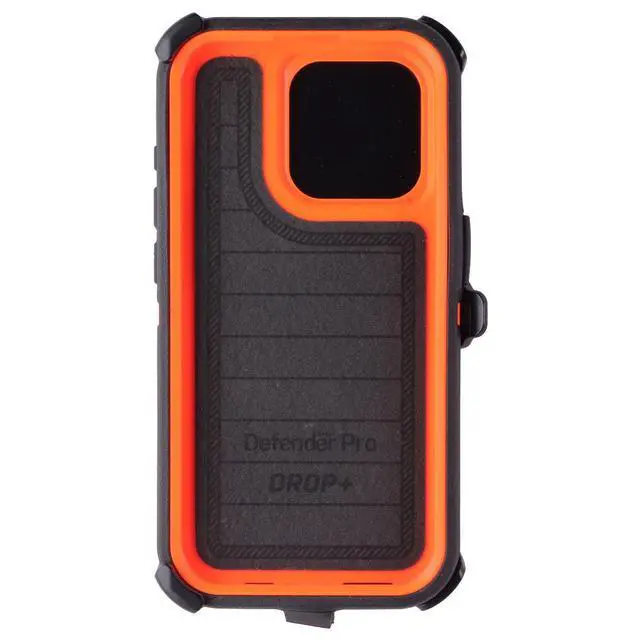 Alt view image 3 of 5 - OtterBox Defender Pro Case + Holster for iPhone 15 Pro - Realtree Blaze Edge
