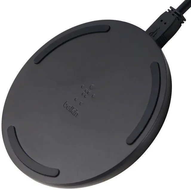 Alt view image 2 of 3 - Belkin BoostCharge 10W Fast Wireless Charger Pad - Black (WIA001ttBK)