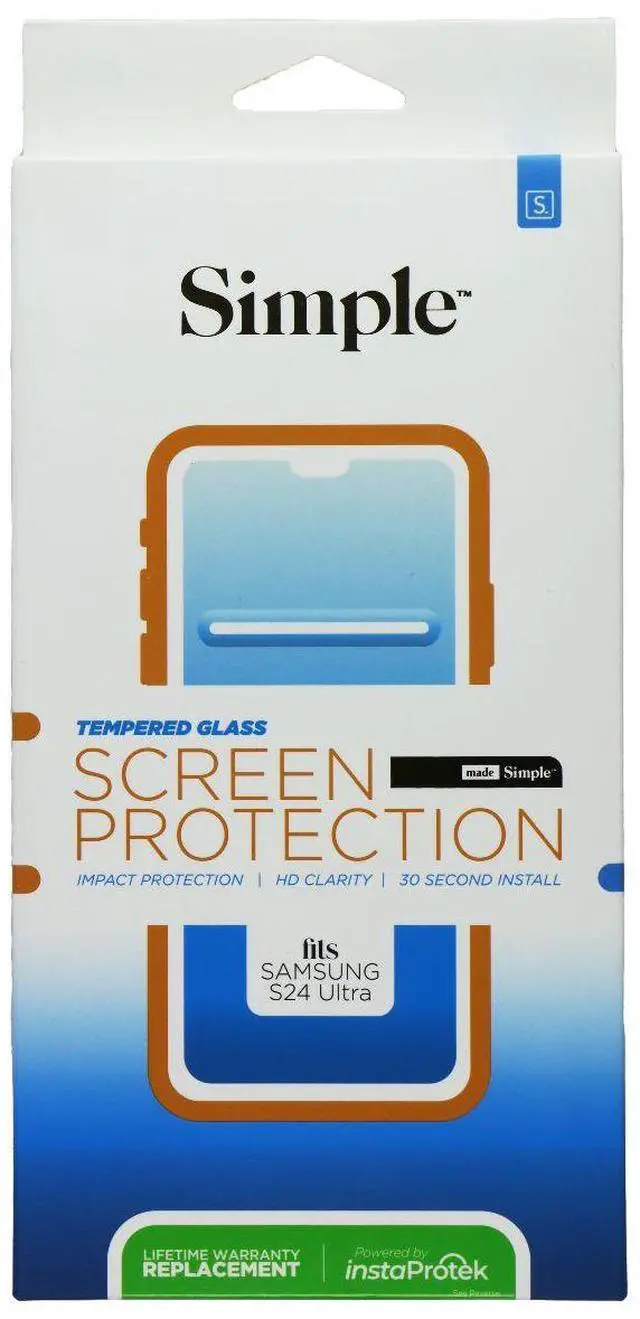 Main image of Simple Tempered Glass Screen Protector for Samsung Galaxy S24 Ultra