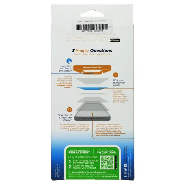 Alt view image 2 of 2 - Simple Tempered Glass Screen Protector for Samsung Galaxy S24 Ultra