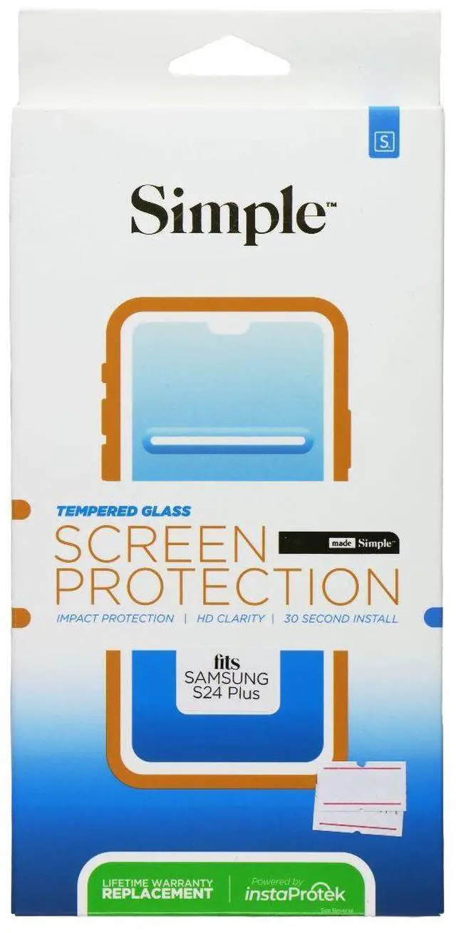 Main image of Simple Tempered Glass Screen Protector for Samsung Galaxy S24 Plus