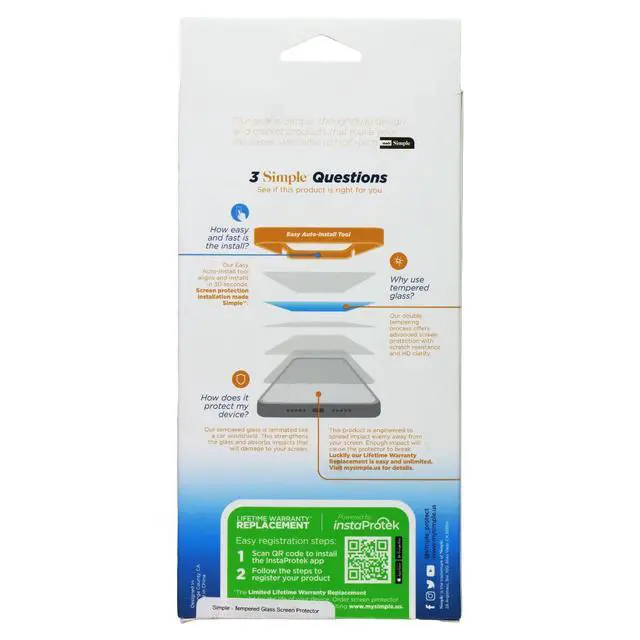 Alt view image 2 of 2 - Simple Tempered Glass Screen Protector for Samsung Galaxy S24 Plus