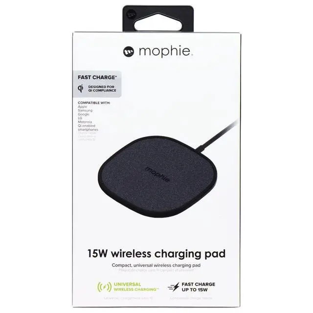 Alt view image 5 of 6 - Mophie (15W) Wireless Charging Pad for Qi Charging Devices (Gen 2) AU Plug ONLY*