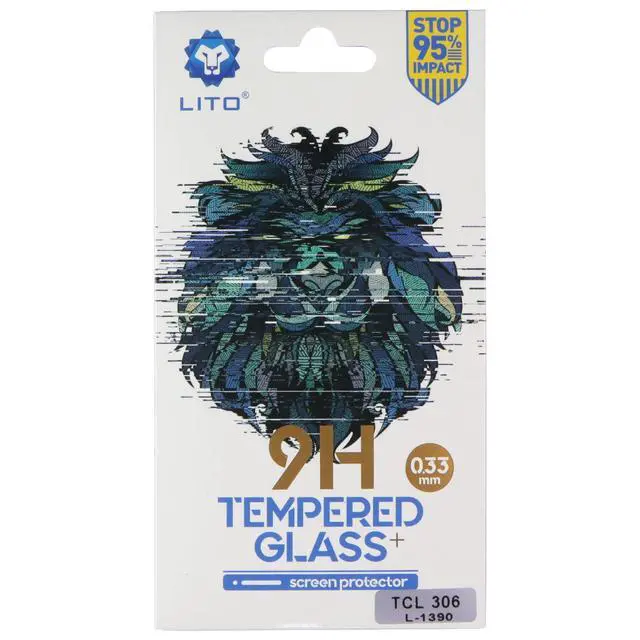 Alt view image 2 of 2 - LITO 9H (.33mm) Tempered Glass Screen Protector for TCL 306 (L-1390)