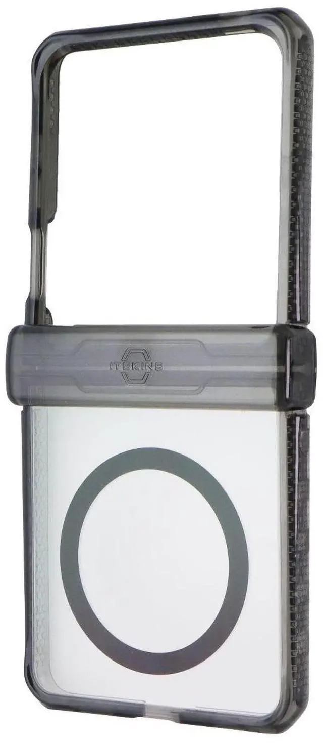 Main image of ITSKINS Hybrid Clear Hinge Magnetic Case for Galaxy Z Flip7 - Clear / Black