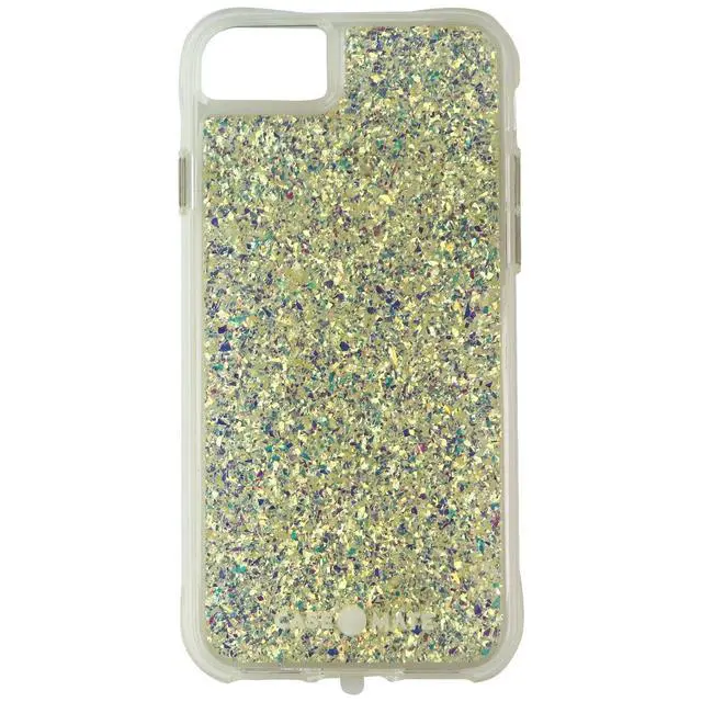 Alt view image 2 of 3 - Case-Mate Twinkle Series Case for Apple iPhone SE (2nd Gen) 8/7 - Stardust Gold