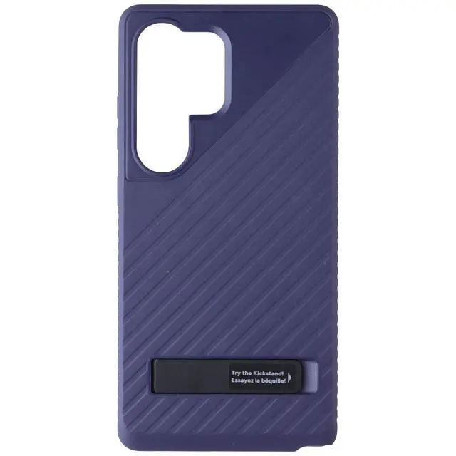 Alt view image 2 of 3 - ZAGG Denali Case with Kickstand for Samsung Galaxy S25 Ultra - Navy Blue