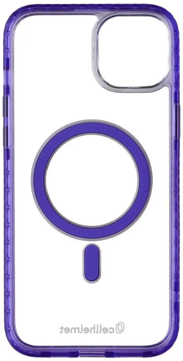 Alt view image 3 of 3 - Cellhelmet Magnitude MagSafe Case for iPhone 15 Plus - Midnight Lilac/Clear