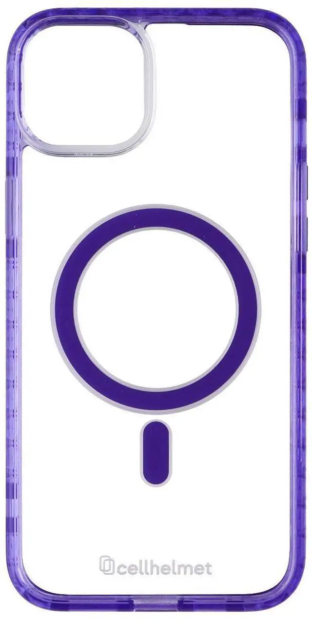 Alt view image 2 of 3 - Cellhelmet Magnitude MagSafe Case for iPhone 15 Plus - Midnight Lilac/Clear
