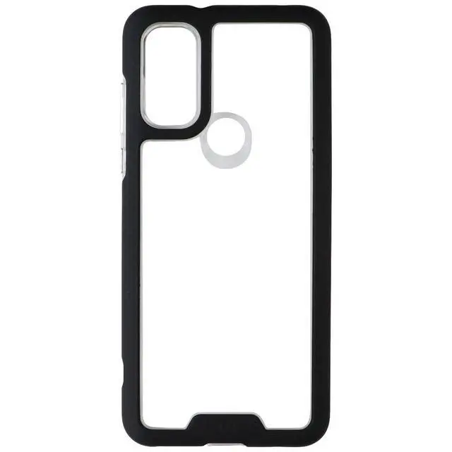 Alt view image 2 of 3 - MyBat Pro Lux Series Case For Motorola Moto G Pure - Black/Clear