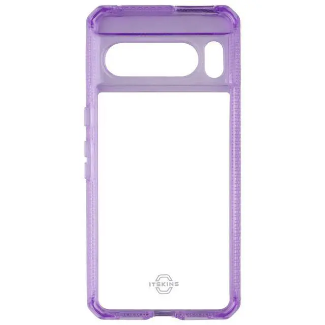 Alt view image 2 of 3 - ITSKINS Hybrid_R // Clear Case for Google Pixel 8 Pro - Light Purple