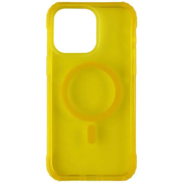 Alt view image 2 of 3 - Prodigee Safetee Neo + Mag Case for MagSafe for Apple iPhone 15 Pro Max - Lemon