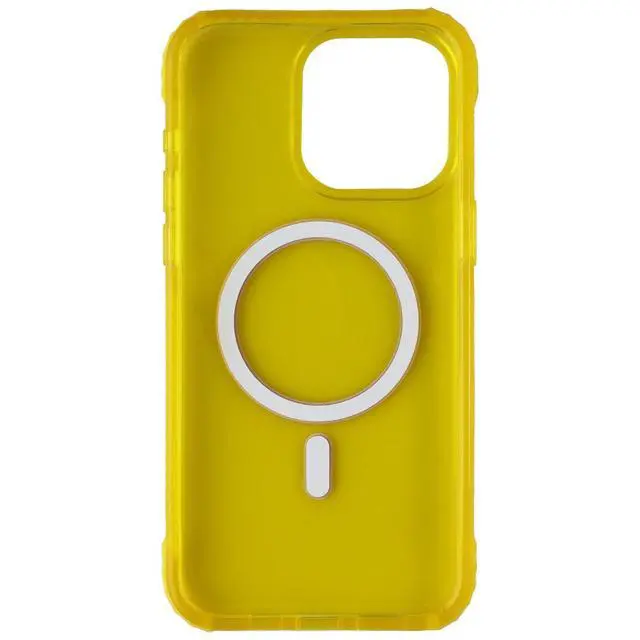 Alt view image 3 of 3 - Prodigee Safetee Neo + Mag Case for MagSafe for Apple iPhone 15 Pro Max - Lemon