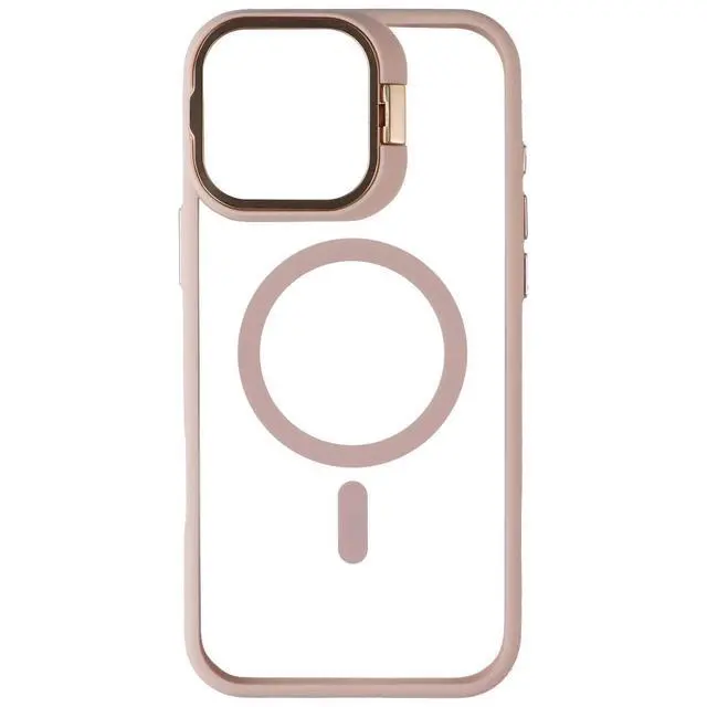 Alt view image 2 of 3 - Prodigee Kickit Series MagSafe Case for Apple iPhone 16 Pro Max - Rose/Clear